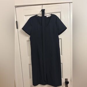 Brass Clothing Navy Blue Work Dress sz med